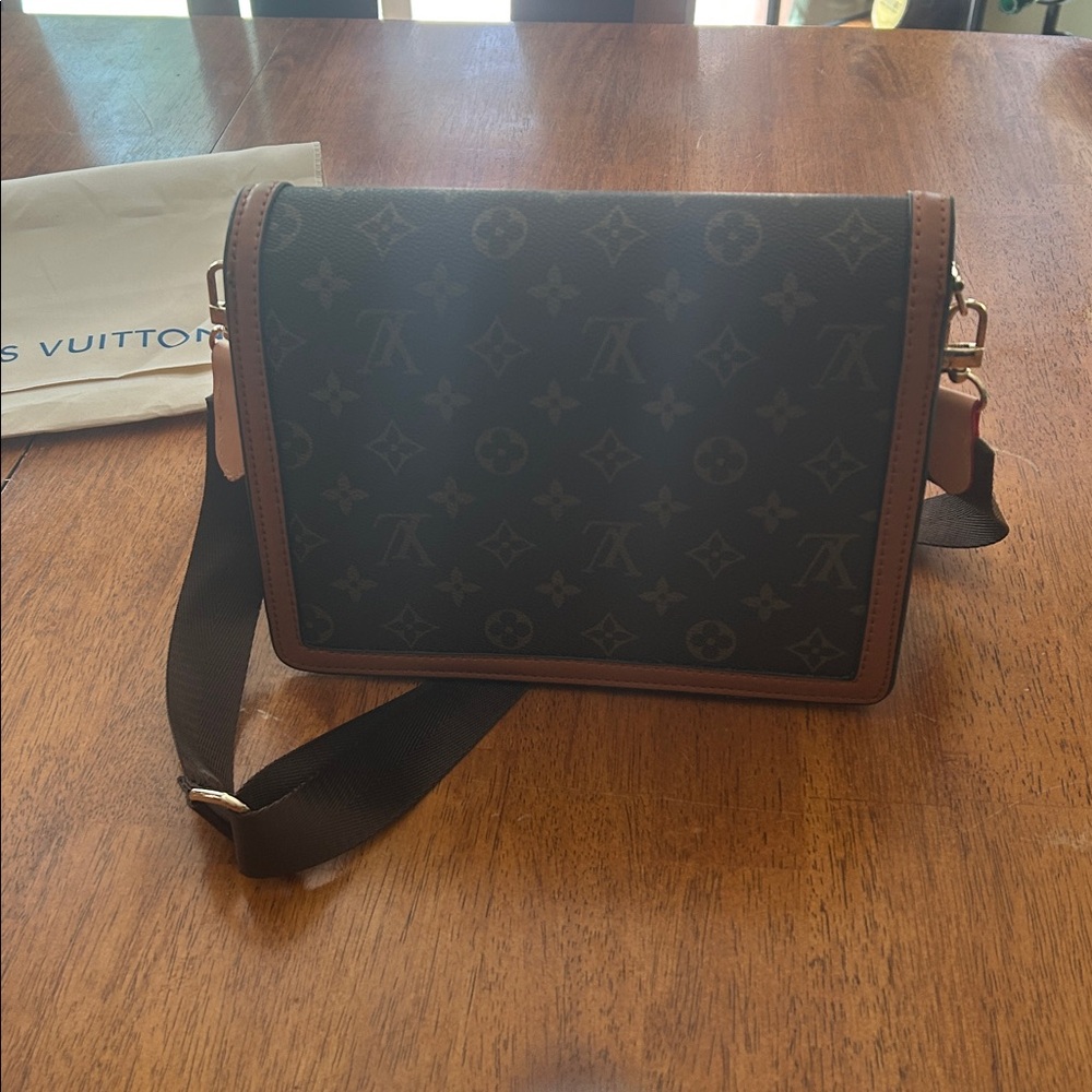 Monogram Brown Clutch - Picture 7 of 11